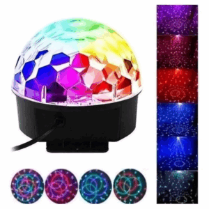 Globo Colorido Strobo Rgb Jogo De Led Bluetooh, caixa de som e  Iluminação
